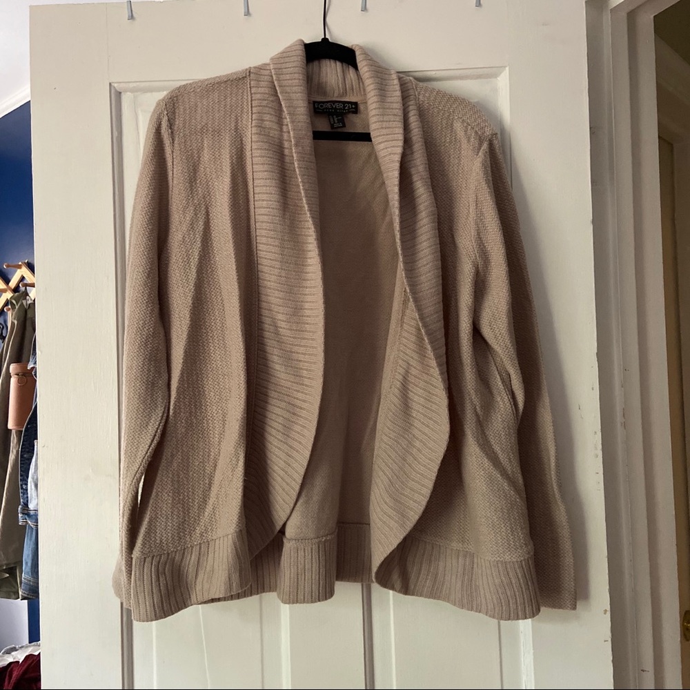 3/$30 Bundle Forever 21 Plus Beige Cardigan